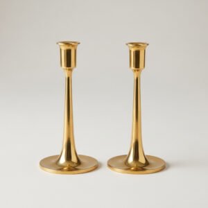 Brass Taper Holder Pair