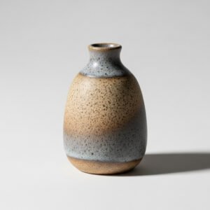 Speckled Stoneware Bud Vase